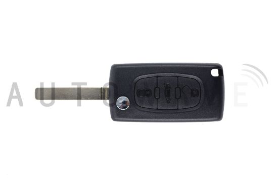 Picture of Peugeot/Citroen 3 Button Flip Remote HU83 FSK