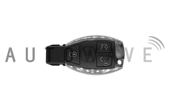 Picture of Mercedes-Benz 3 Button Chrome Remote HU64