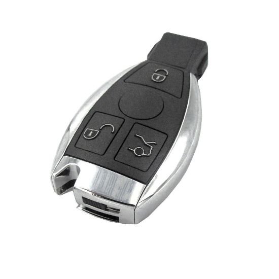 Picture of Mercedes-Benz 3 Button Chrome IR/Keyless Remote Case