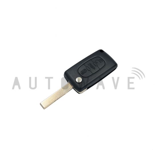 Picture of RAV Peugeot/Citroen/Fiat 3 Button Flip Remote Case HU83