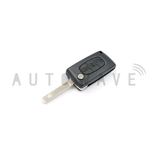 Picture of RAV Citroen 3 Button Remote Case with Headlight Button HU83