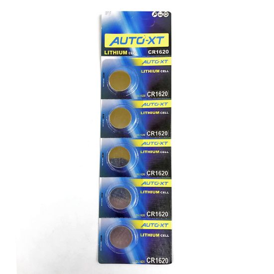 Picture of Auto-XT CR1620 Lithium Cell Battery Card of 5