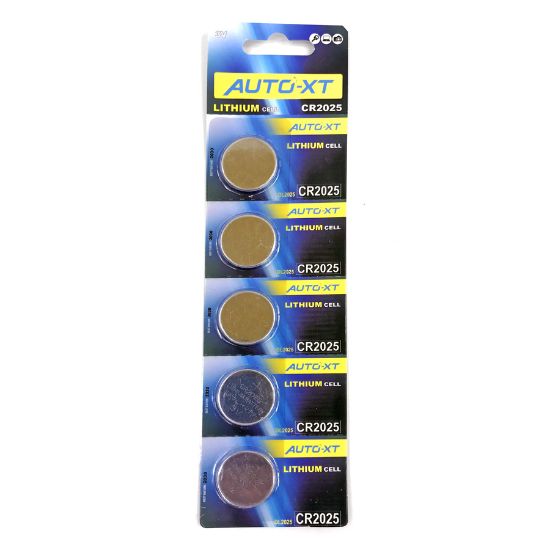 Picture of Auto-XT CR2025 Lithium Cell Battery Card of 5