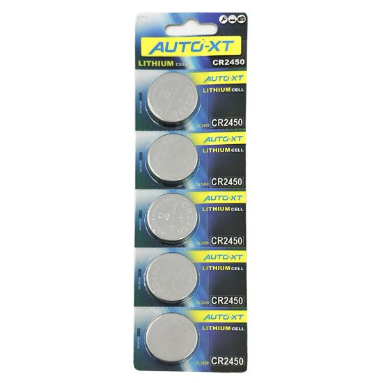 Picture of Auto-XT CR2450 Lithium Cell Battery Card of 5