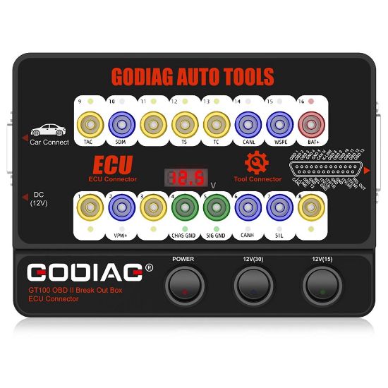 Picture of GODIAG GT100 Auto Tool OBDII Break Out Box ECU Connector